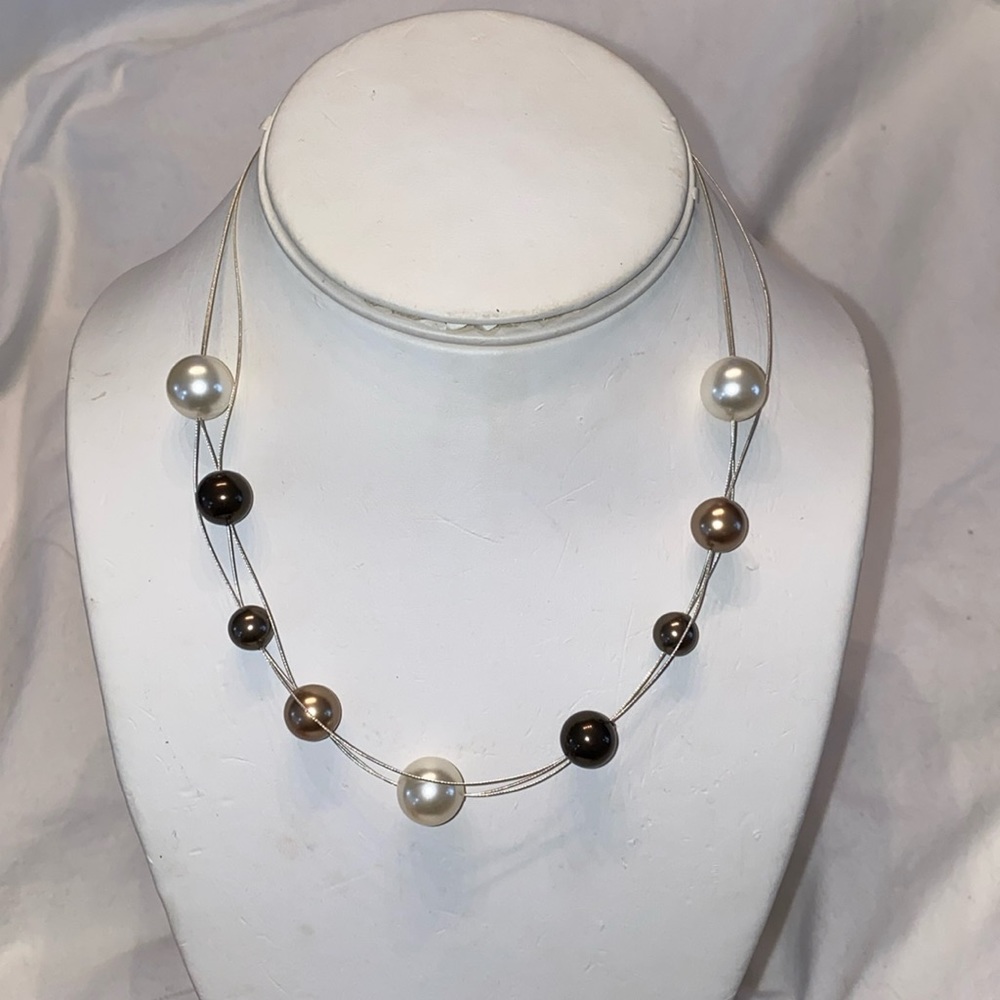 Swarovski Floating Pearl Necklace